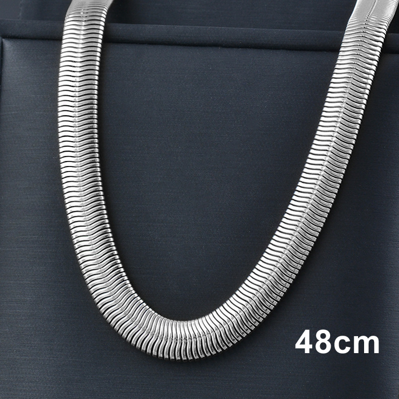 Simple Style Solid Color Titanium Steel Inlaid Gold Necklace 1 Piece