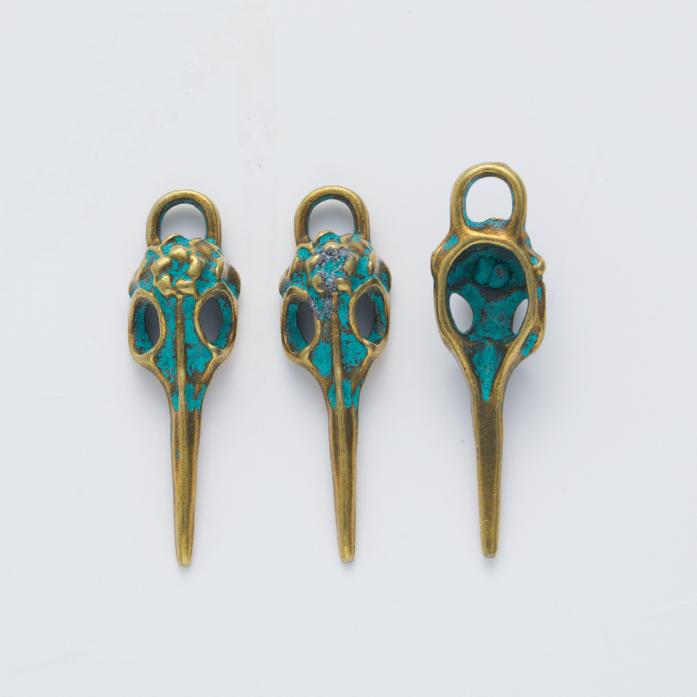 6g Weight Pendant Jewelry Making Type DIY Jewelry Accessories Classification 1 Piece Quantity Alloy Material Solid Color, Bird Pattern Plating Design Retro Style 1 Piece Alloy Solid Color Bird Pendant DIY Jewelry Accessories 7