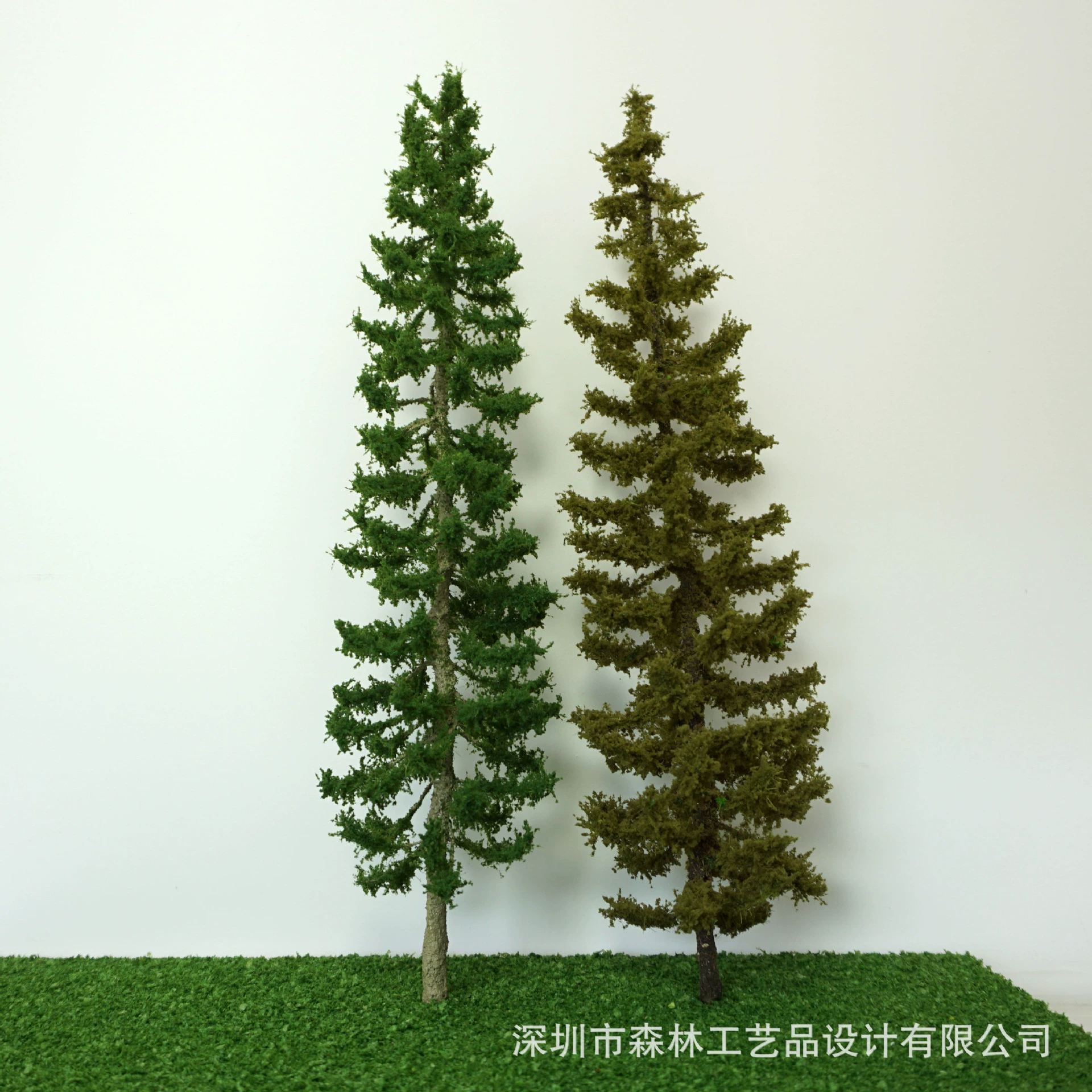 Моделирование DIY большая Проволока Дерево Зеленые растения украшения декоративная сцена модель дерево-15