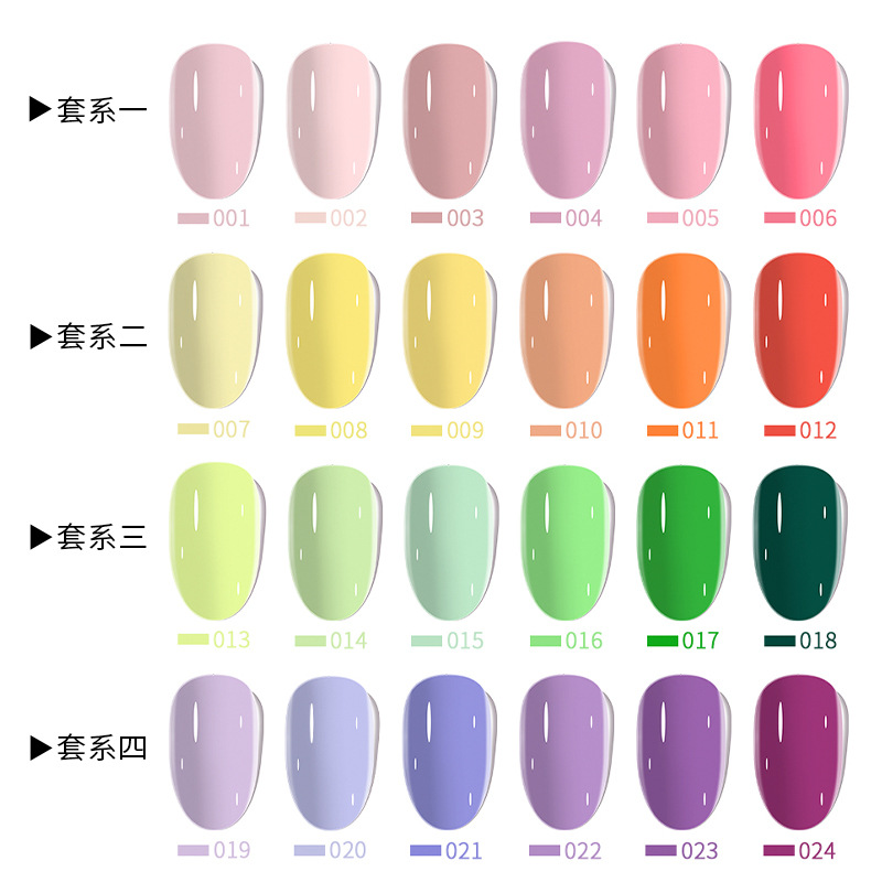 48 colores una botella un pegamento de uñas de color al por mayor 6 botellas de esmalte de uñas traje de pegamento fototerapia pegamento de uñas al por mayor