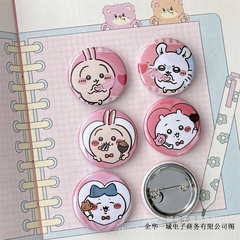 Ins春のアニメバー25mmかわいい手帳素材装飾バッジアクセサリー新カラーミニブローチ|undefined