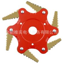 跨境打草机除草机草坪机硬质合金经济款六叶刀打草头Trimmer Head