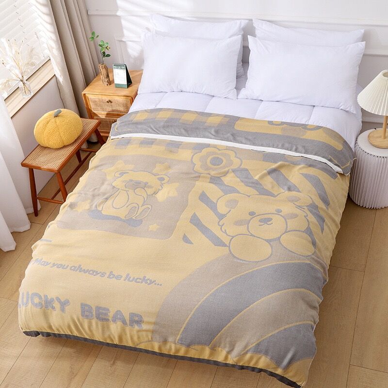 포옹 곰 노란색