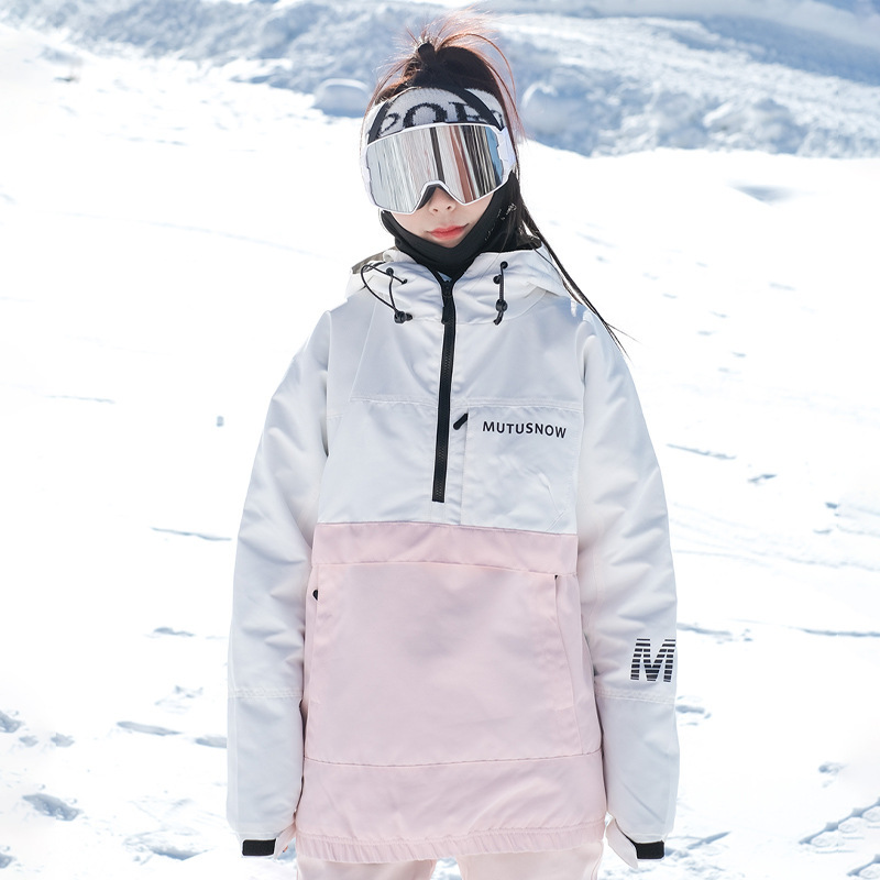 New Ski Sweatshirt Outdoor Men's and Women's Couple's Single Board Double Board Waterproof Windproof Warm Pullover Ski Suit New Ski Sweatshirt Outdoor Men's and Women's Couple's Single Board Double Board Waterproof Windproof Warm Pullover Ski Suit