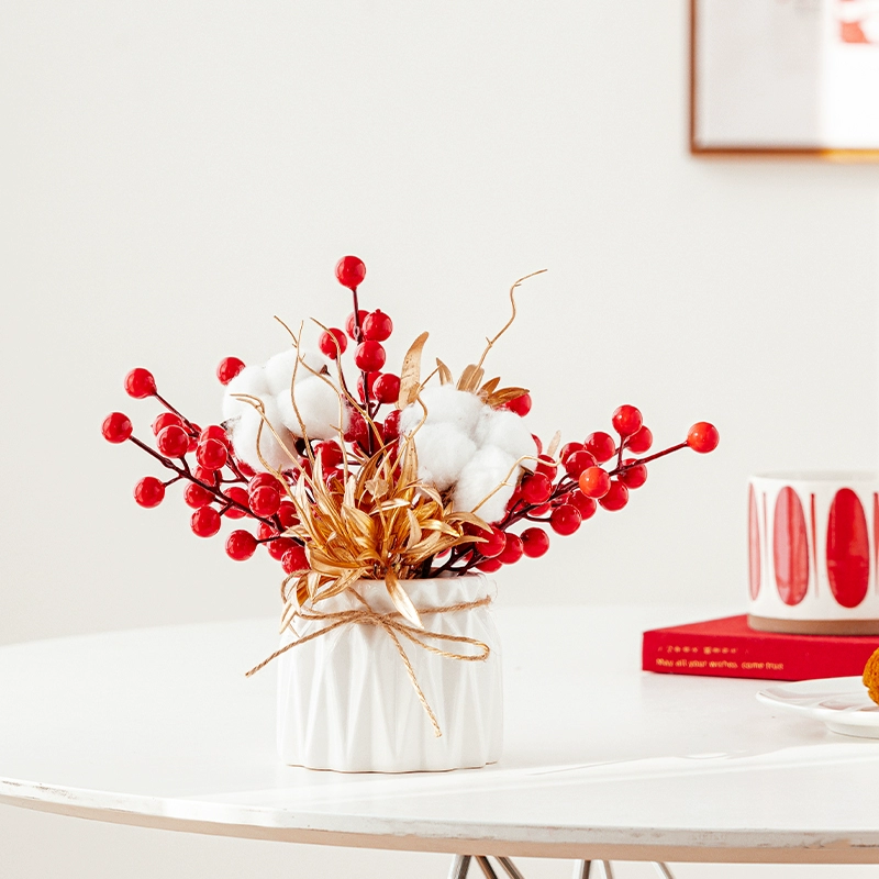 Nordic simulation flower decorative flower decorative flower room fake flowers fake flower plastic flower dining table flower bionic bionic flower bleaching flowers