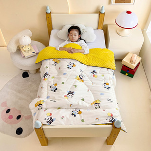 Class Aa Cotton Beanie Quilt Children's Pure Cotton Summer Cool Quilt Thin Air-conditioner Quilt Summer Kindergarten Baby Quilt Spring and Autumn Quilt