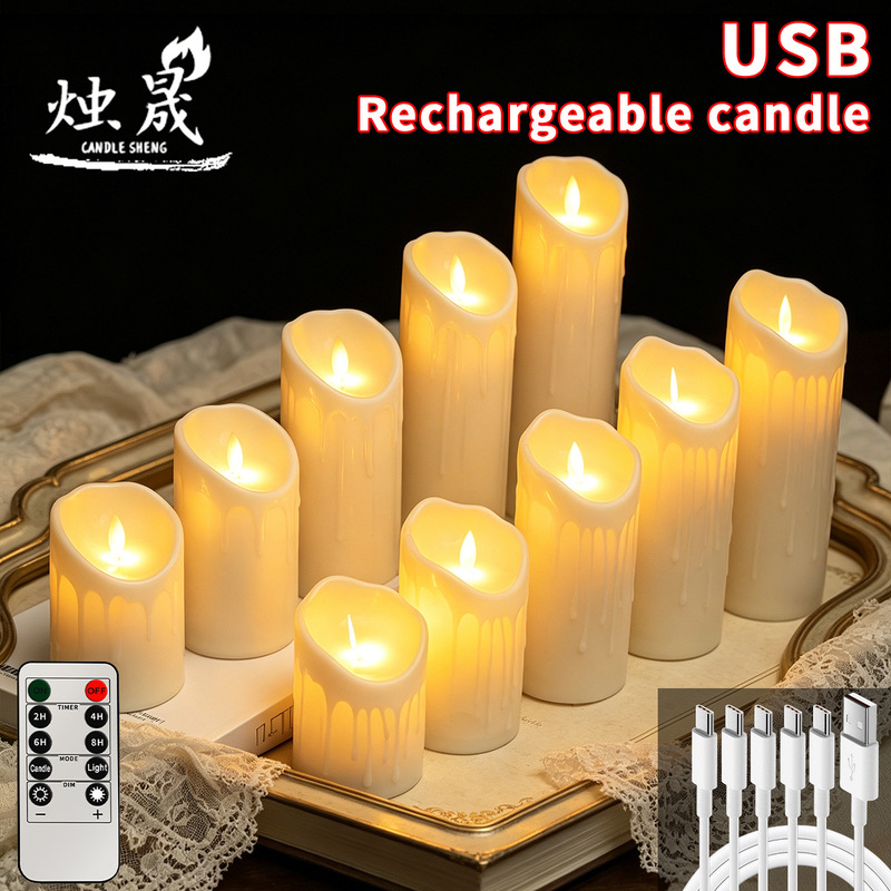 USB Rechargeable Electronic Candle Lamp Wedding Restaurant Concert Remote Control Simulation Candle Swing Expression Way Light USB Rechargeable Electronic Candle Lamp Wedding Restaurant Concert Remote Control Simulation Candle Swing Expression Way Light