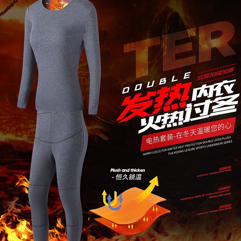 Trajes Térmicos Inteligentes con Calefacción USB para Hombre y Mujer, Ropa Interior Eléctrica de Temperatura Constante, Cómoda y a la Moda, Venta al Por Mayor