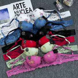 性感调整型文胸外贸爆款有钢圈聚拢薄款女士bra内衣批发胸罩