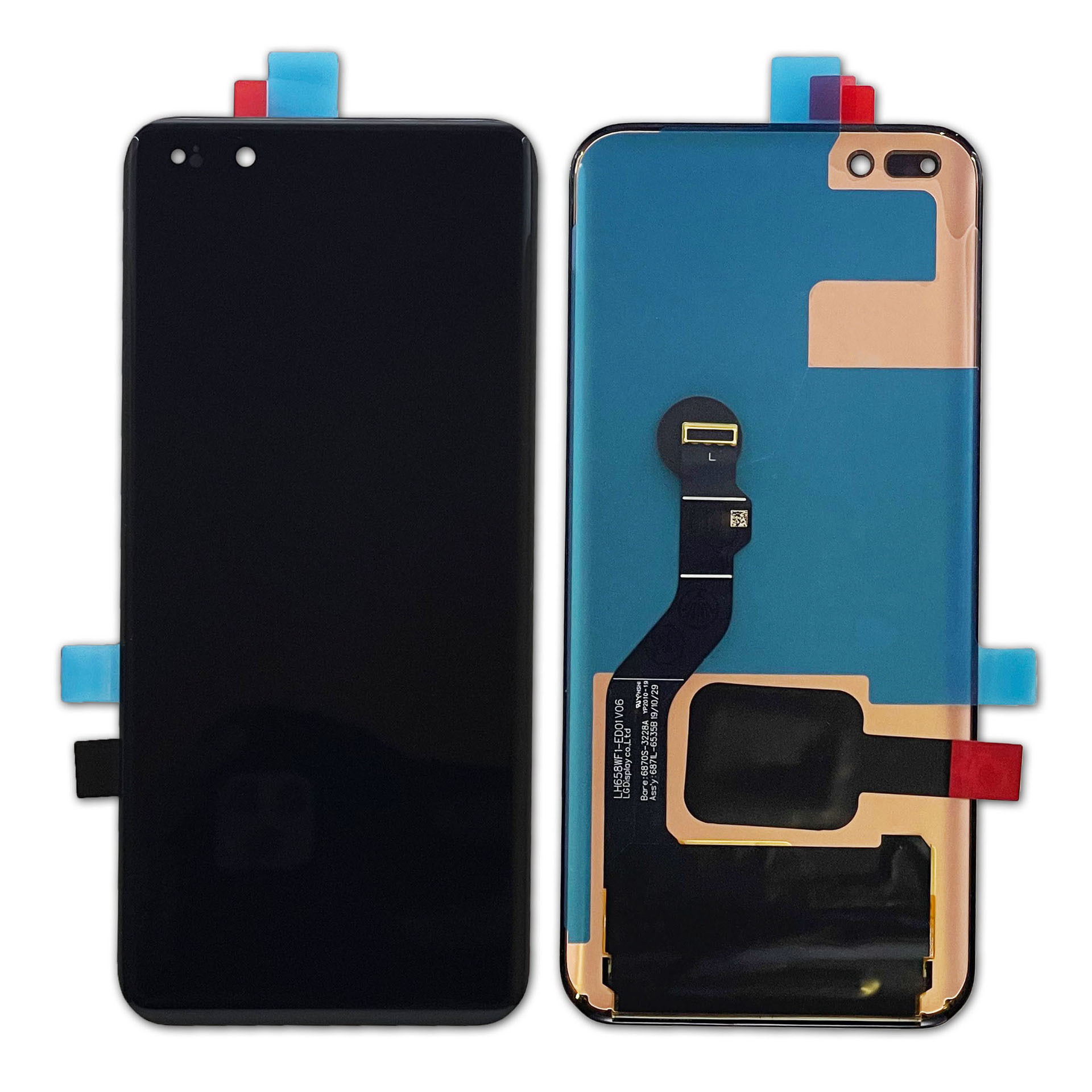 Jingke es adecuado para Huawei P40 MONTAJE DE PANTALLA P40 pantalla LCD pantalla táctil de vidrio pantalla interna y externa integrada