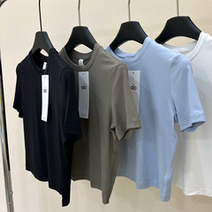 alo 同型 軽量 速乾 小さめ 半袖 スポーツ レジャー フィットネス ヨガ 通気性 スリム 着痩せ 万能ベース Tシャツ