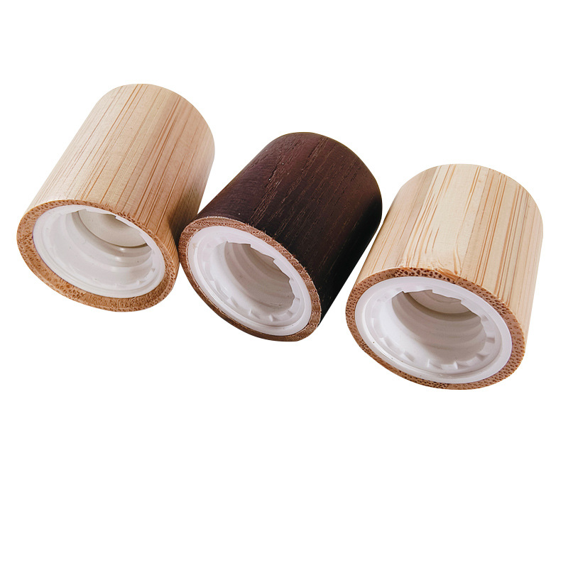 Cabezal de bomba de pulverización de desinfectante de manos de bambú, boquilla de niebla fina tipo empuje, anillo de bambú, cubierta de madera de bambú, gotero, cabezal de bomba de anillo de bambú