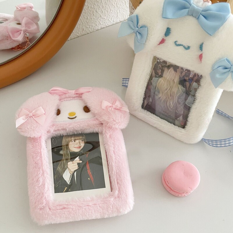 Cinnamon Dog Melody Plush Card Holder Campus Meal Card Bus Card Protective Cover Idol Photo Small Card Holder Ins