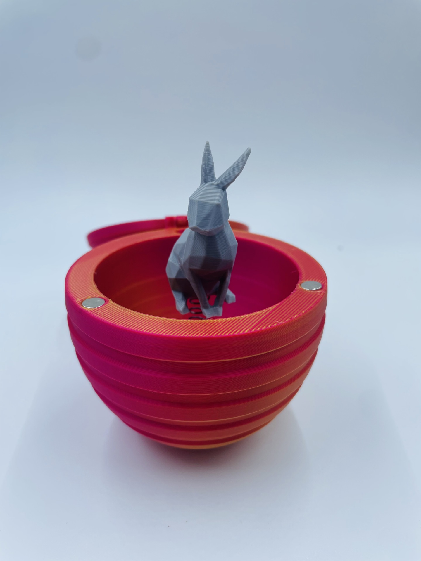 Cross-Border Easter Egg 3D Printed Toy Silk Gradient Decompression Toy Halloween Gacha Rabbit Egg Toy