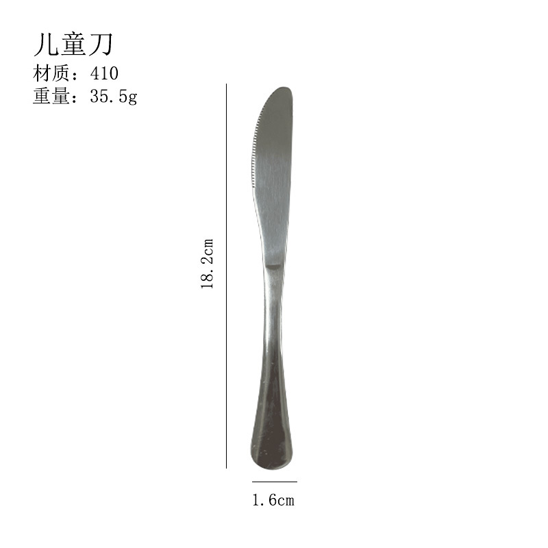 Juego de cubiertos de acero inoxidable serie 1010 para hoteles y restaurantes, cuchillo para carne, tenedor, cuchara, cuchara para postre y cuchara para sopa de estilo occidental. image 26