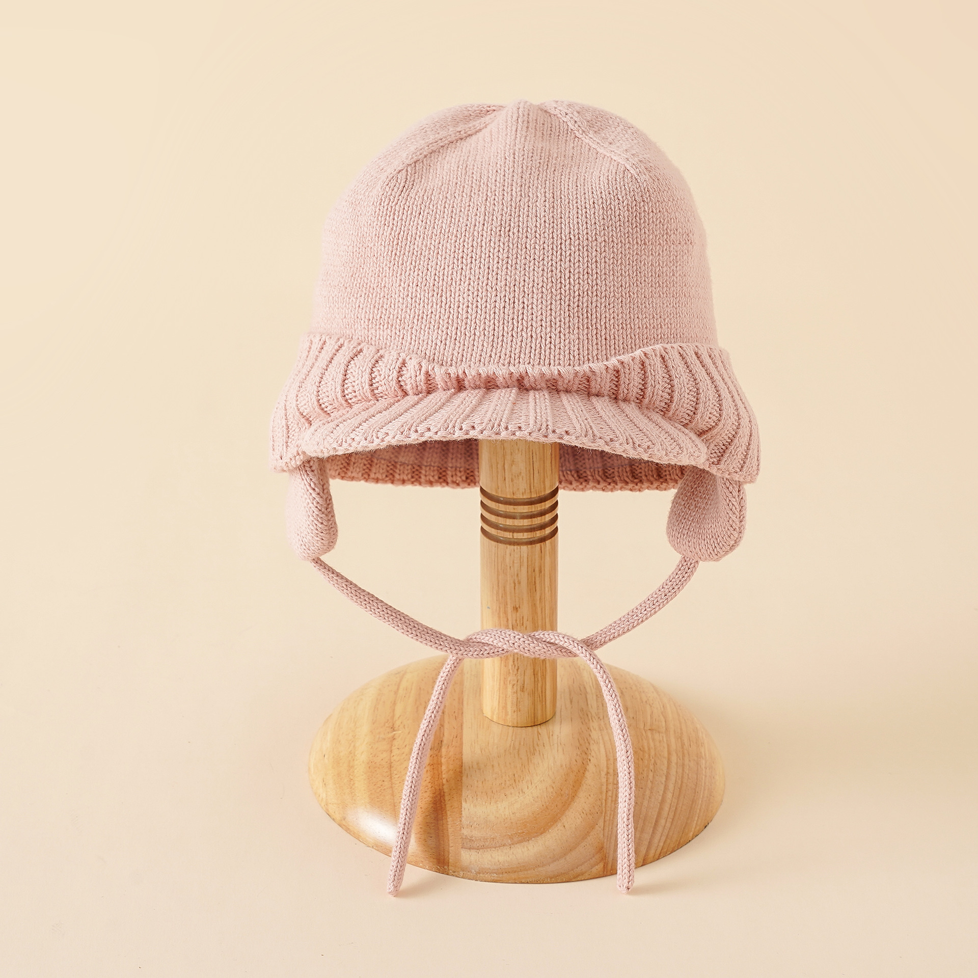 Bebé sombrero Otoño e Invierno infantil Jersey sombrero 3-6-12 meses bebé orejeras cálido Lei Feng sombrero
