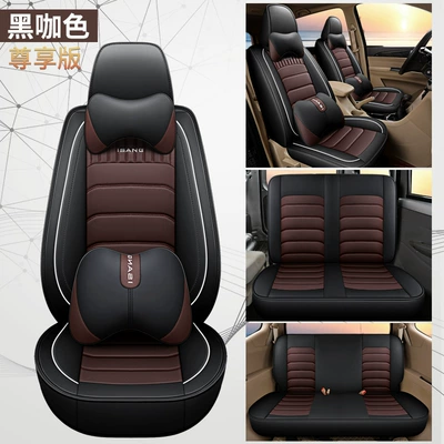 customized C- 15 full leather: Modelə uyğun (Original) oturacaq örtükləri - cys-c-15-black-coffee-color-seven-seat-exclusive-version-one-piece-11