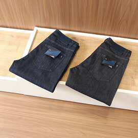 821 爱玛高端大牌奢侈品男装 H家26新品春夏牛仔裤小直筒男式长裤