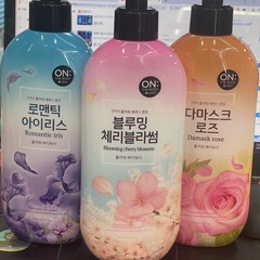 韓国LG ONTHEBODY アンバオディ 花の香りのシャワージェル 濃密泡 甘い花の香り 男女兼用