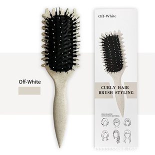 Boxed Amazon Popular Wheat Straw Bouncing Comb Styling Curly Hair Massage Comb Fluffy Cranial Hair Air Cushion Comb