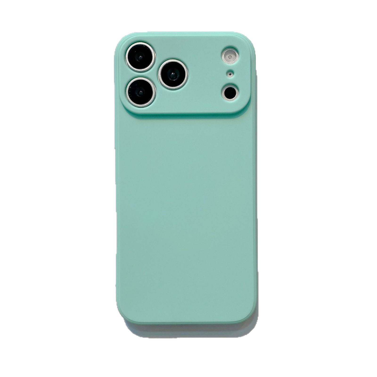 Funda de silicona TPU esmerilada con orificios finos y borde recto para iPhone 17 Pro, funda de silicona Rubik's Cube para iPhone 16 XR y iPhone 15.