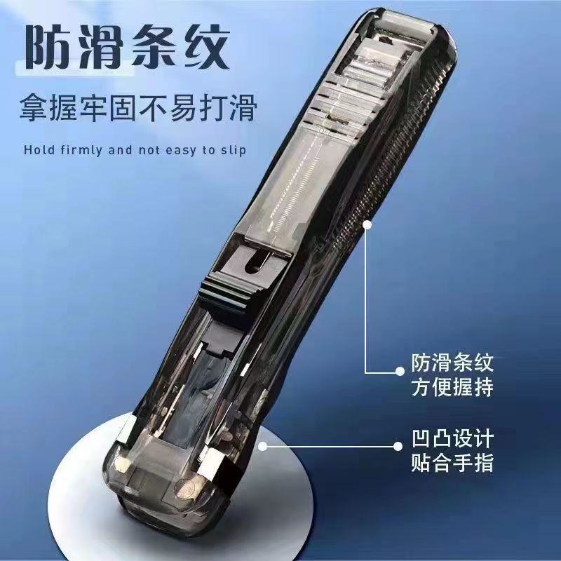 Clip de empuje transparente Clip de repuesto Clip de respaldo Clip de papel especial para papelería de papel de prueba Clip de grapa sin aguja