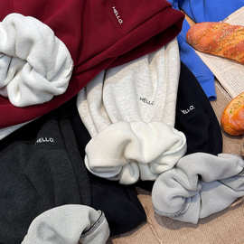 泰如2025冬季新款韩版儿童纯色百搭加绒加厚保暖休闲卫裤男童长裤