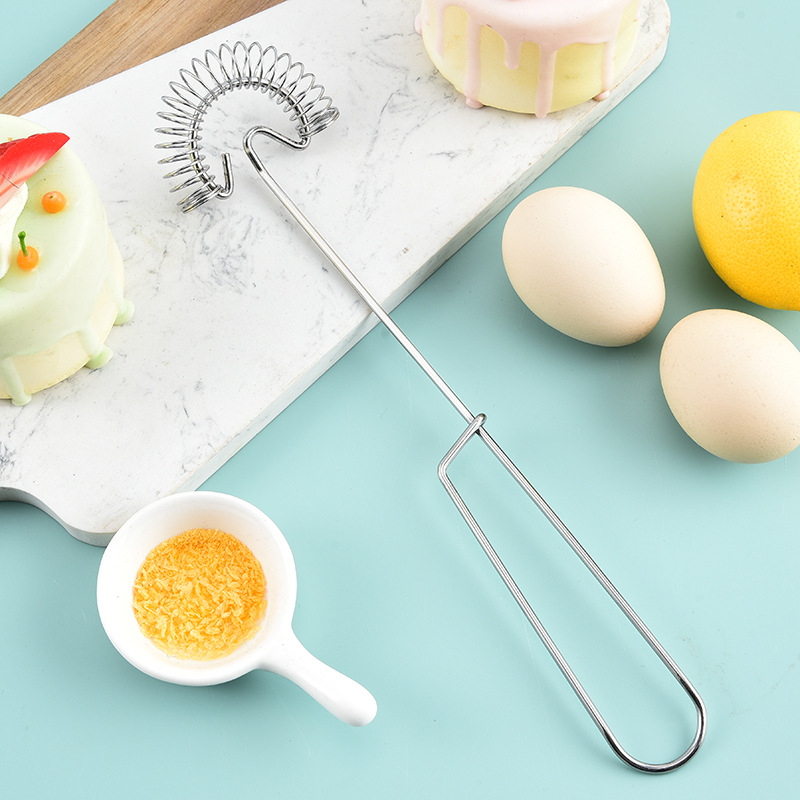 不锈钢手动弹簧打蛋器 烘焙工具打发奶油器鸡蛋和面搅拌棒 奶泡器