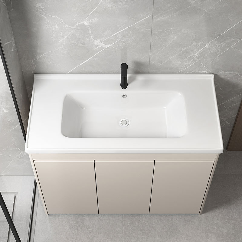 Cream-wind aluminio panal piso lavabo cerámica lavabo