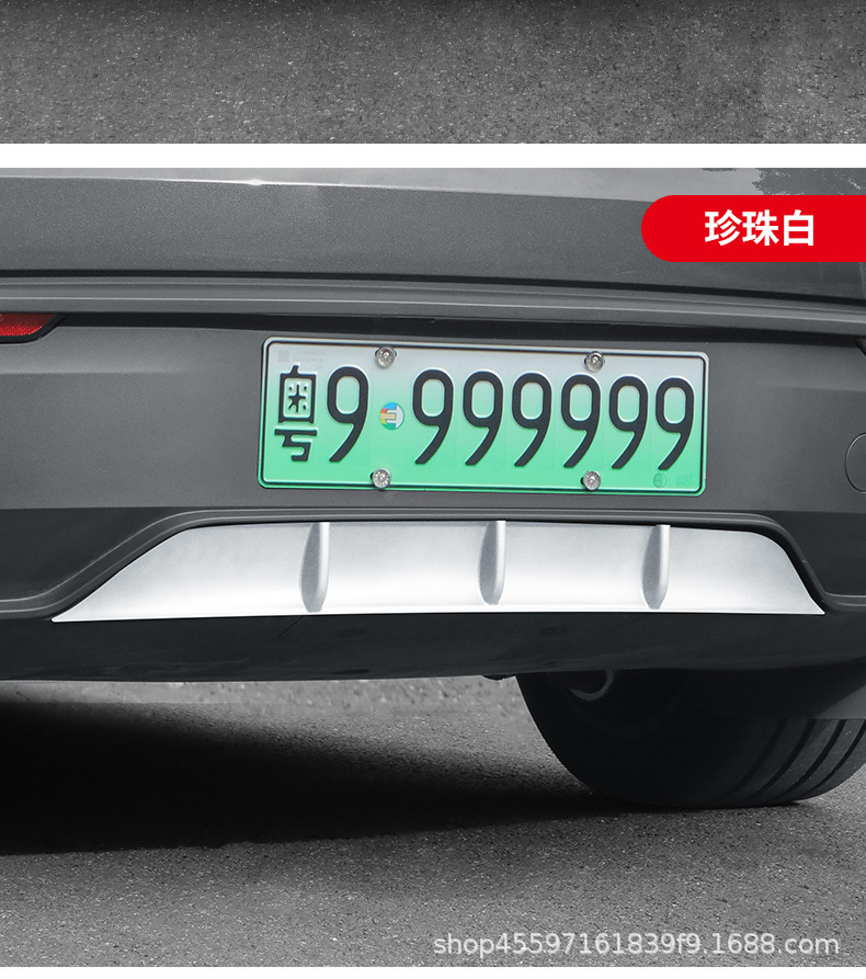 Suitable for Tesla Model Y 2025 New Rear Spoiler, New Model Y Rear Lip Surround, Rear Bumper Wind Blade Decoration