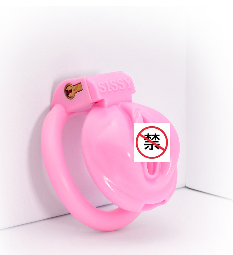 Bloqueo de castidad de los hombres bloqueo de cb juguete alternativo color rosa abstinencia de los hombres pseudo-madre salir de vestir suministros BDSM al por mayor