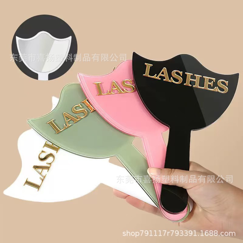 acrylic marble handheld stand for eyelashes for face