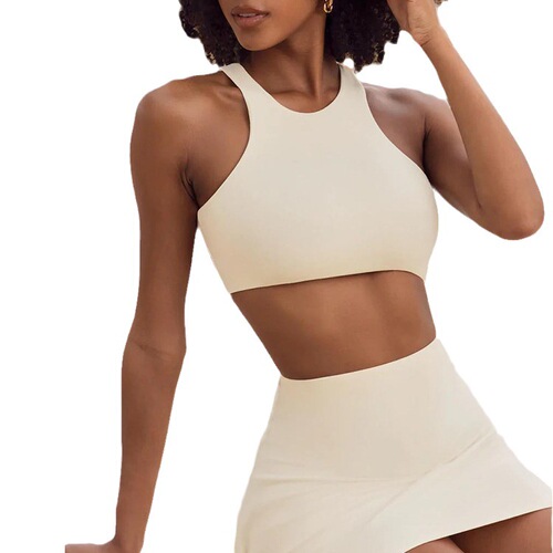 Cross-border Western and American sports bras, shock-absorbing yoga tops, push-up running sports fitness backless bras