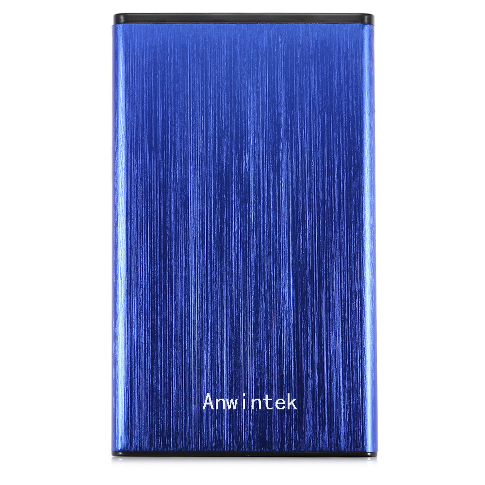 Anyingke caja de disco duro de 2,5 pulgadas 3,0 portátil de alta velocidad de aleación de aluminio cepillado SSD de Estado Sólido caja de disco duro móvil