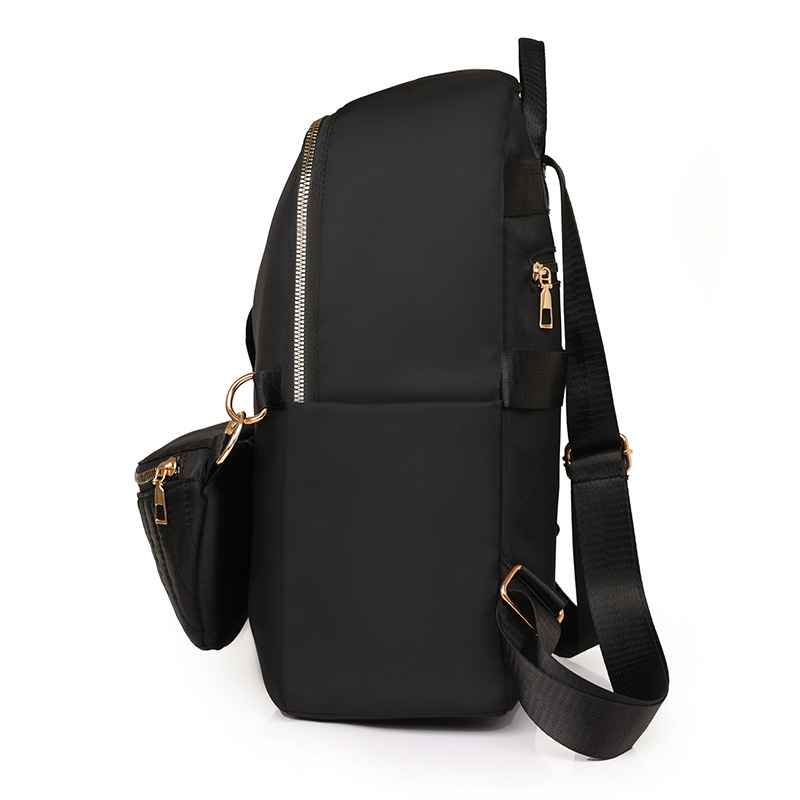 Bolsos para mujer 2024 nuevo bolso de nylon para mujer de color sólido para mujer simple y versátil mochila ligera para exteriores al por mayor