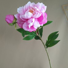 2头洛阳牡丹凤凰牡丹 境外批发 新中式家居样板间酒店装饰 仿真花