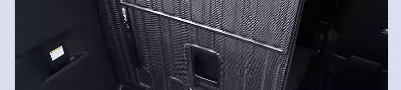 Toyota Sienna interior SI floor mats with fiber texture, 21-piece set, NATPE Via floor mats, EN carbon fiber, all-black model