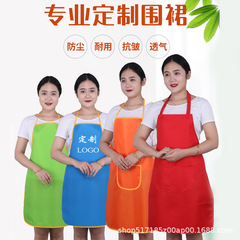 純棉卡通廣告禮品圍腰定logo 廠家批發防水圍裙制服呢pvc印製字