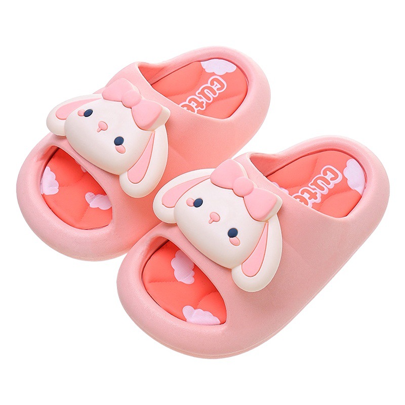 Zapatillas de verano para niños niñas Princesa antideslizante de fondo suave lindo baño infantil de tamaño grande y mediano baño zapatillas de bebé