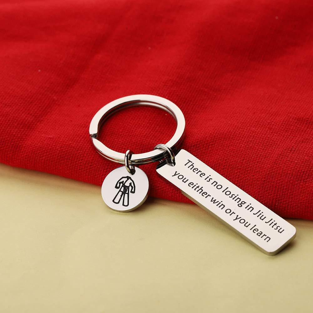 Amazon Direct Supply Jiu Jitsu Judo Jujitsu Stainless Steel Keychain Martial Arts Enthusiast Gift Wholesale