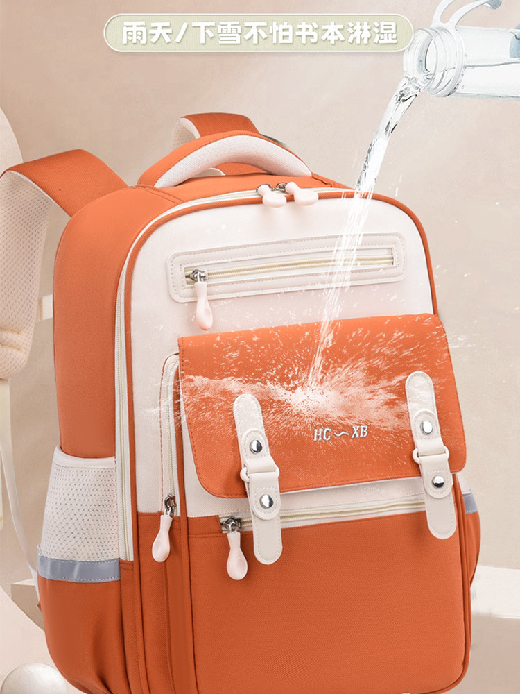 Mochila Escolar Nube Ergonómica Grados 1-6 de Tela Oxford Transpirable e Impermeable para Educación Escolar
