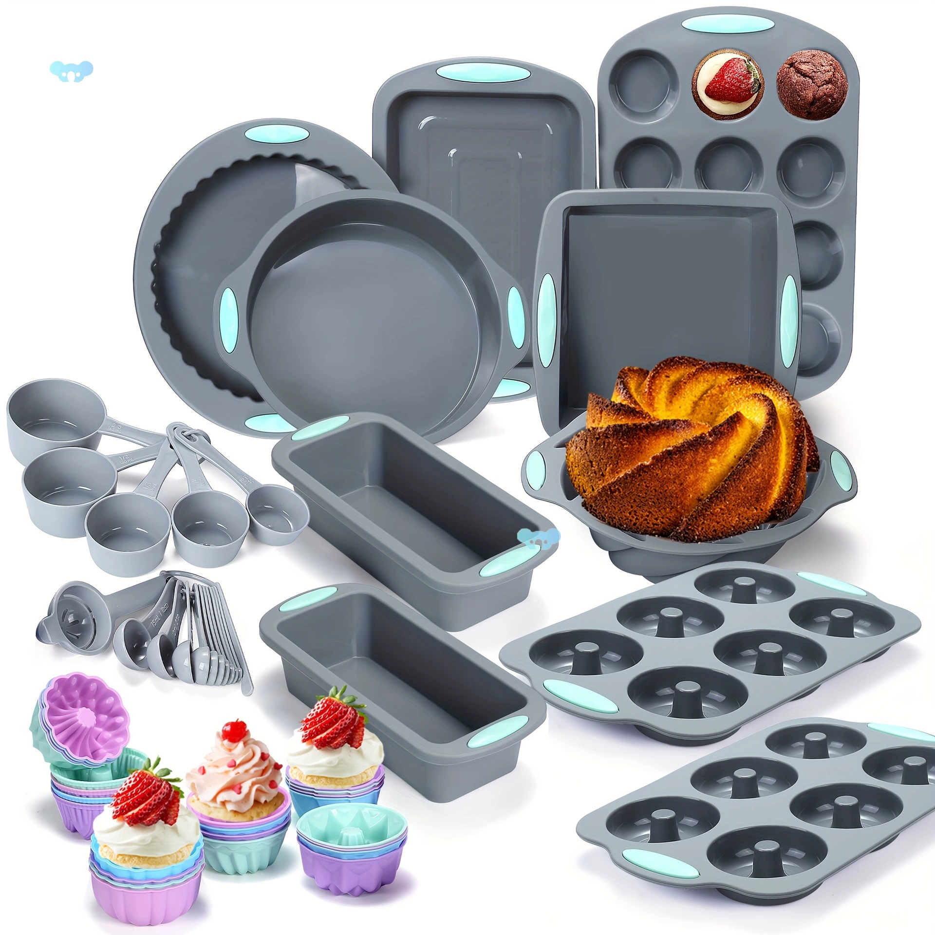 Набор антипригарной формы для выпечки из 51 предмета (51/46 предметов силиконовый, для трансграничной торговли)