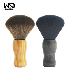 實木軟毛掃頸刷 理髮店美發碎發掃 劉海掃軟毛禪發纖維刷批發