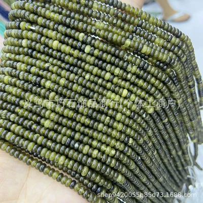 Zərgərlik ara hissələri, 2*4mm Natural Tiger Eye Stone - optimized-gold-obsidian-24mm