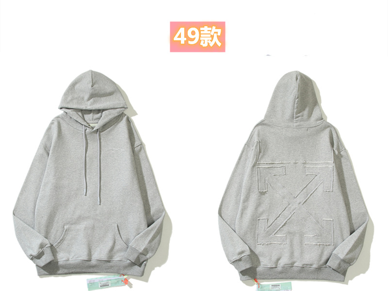 Marca de moda offwhite graffiti religioso pintura al óleo impresión de flecha hombre y mujer suelta OW pareja alta calle hoodie abrigo