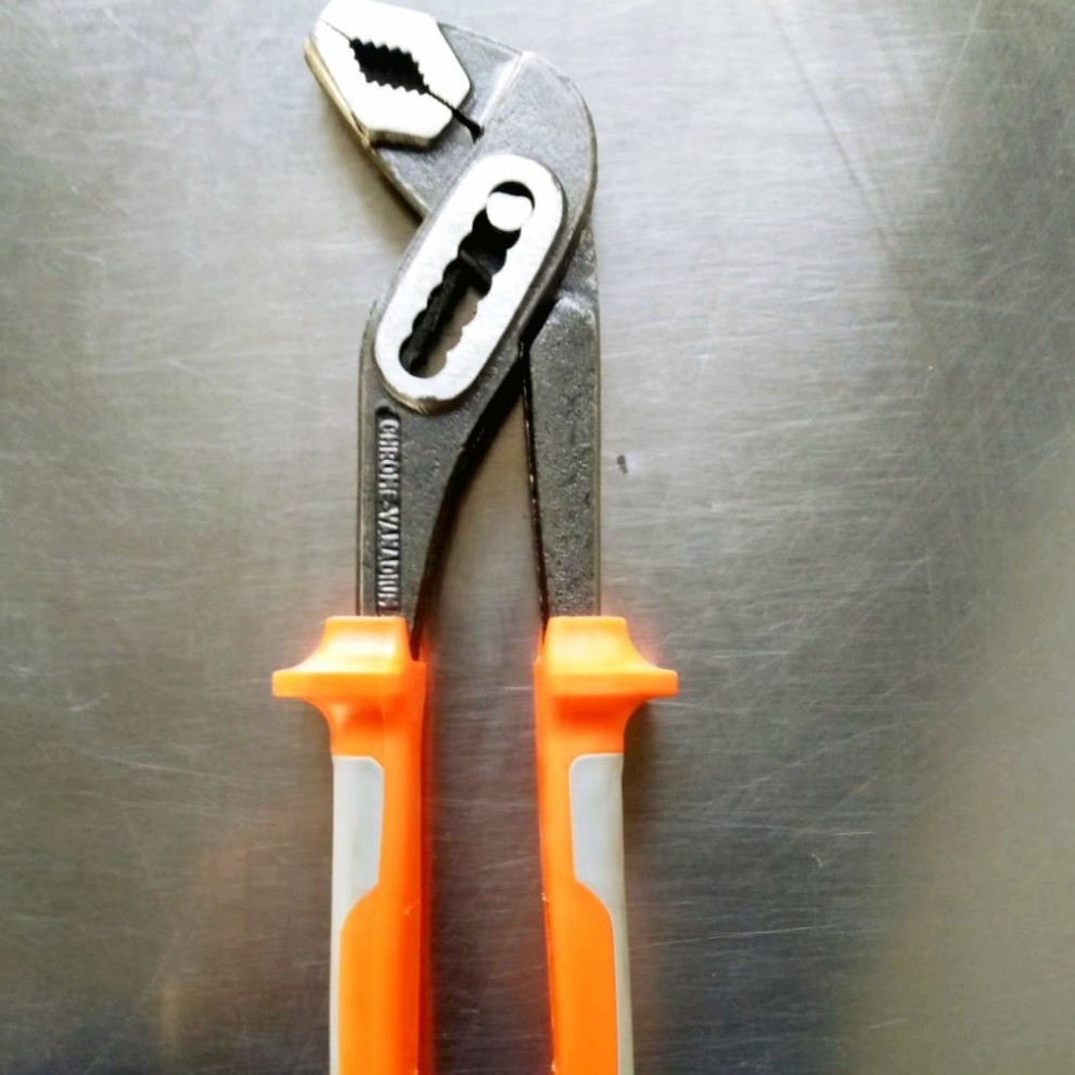 10-pulgadas D4 acero de alto carbono negro niquelado alicates de la bomba de agua mango de dos colores alicates de la bomba de agua alicates conjunto