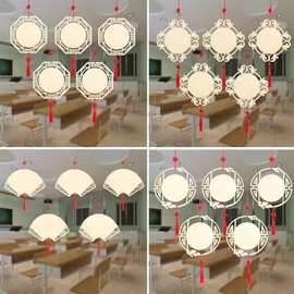 中国风木质许愿牌空白挂饰教室走廊手工绘画涂鸦新中式木艺实木