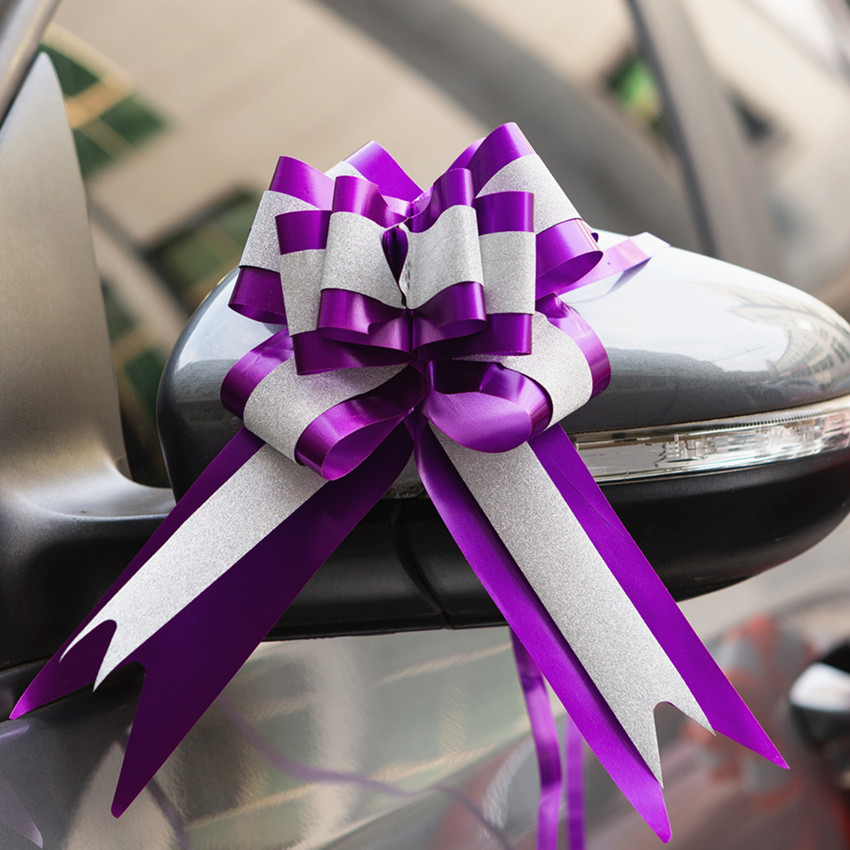 Arco boda coche decoración Garland regalo de boda coche cinta coche flor grande perezoso plástico mano Garland