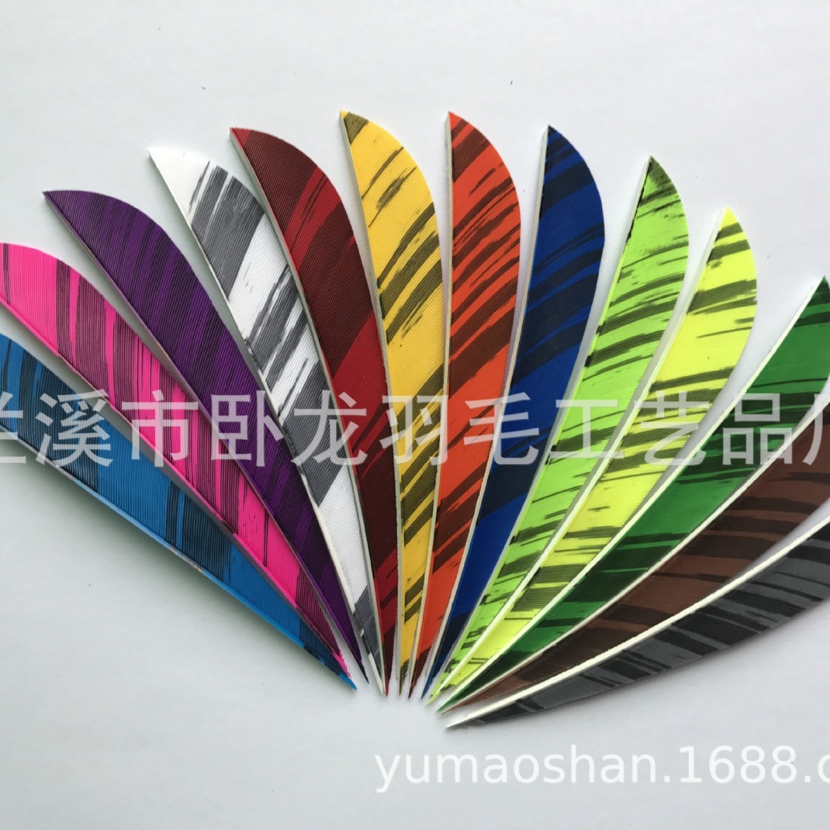 Factory pure natural camouflage turkey true feathers 4 inch 5 -inch…