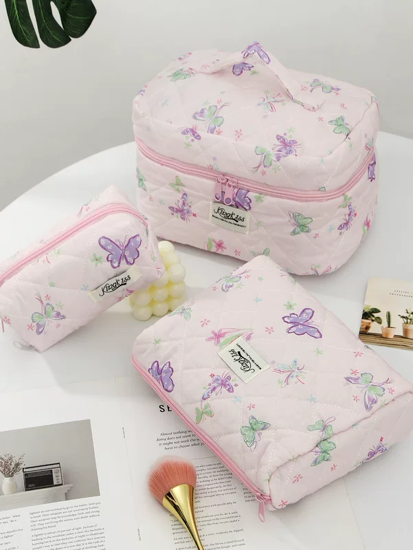 Universal cosmetic bag, capacious handheld organizer bag